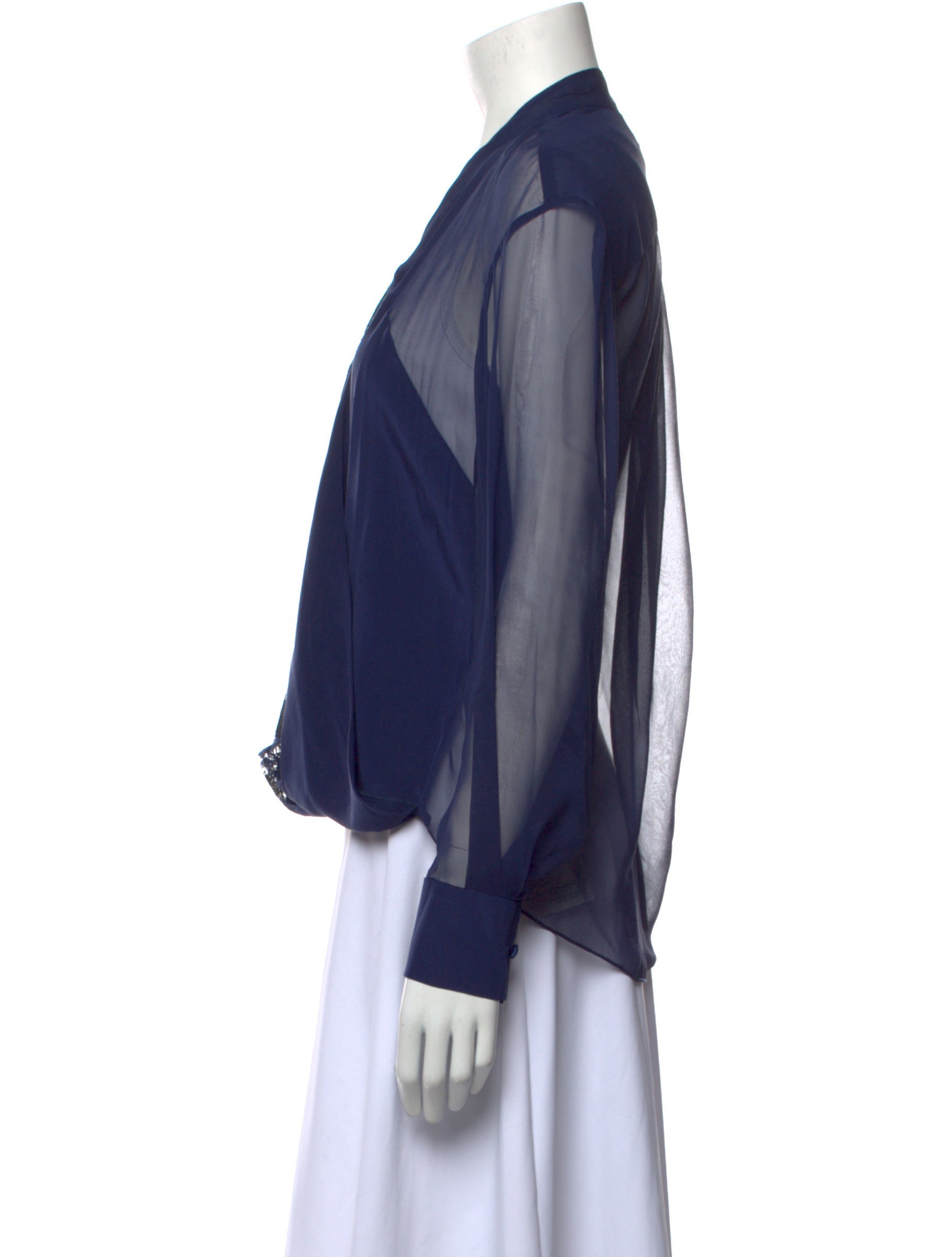 Prabal Gurung Silk Printed Button-Up Top