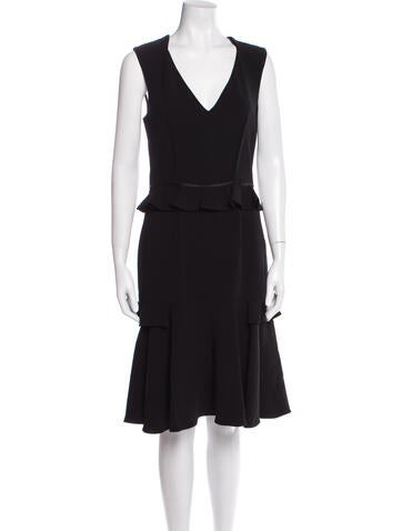 Prabal Gurung Dresses V-Neck Knee-Length Dress US 6 | M