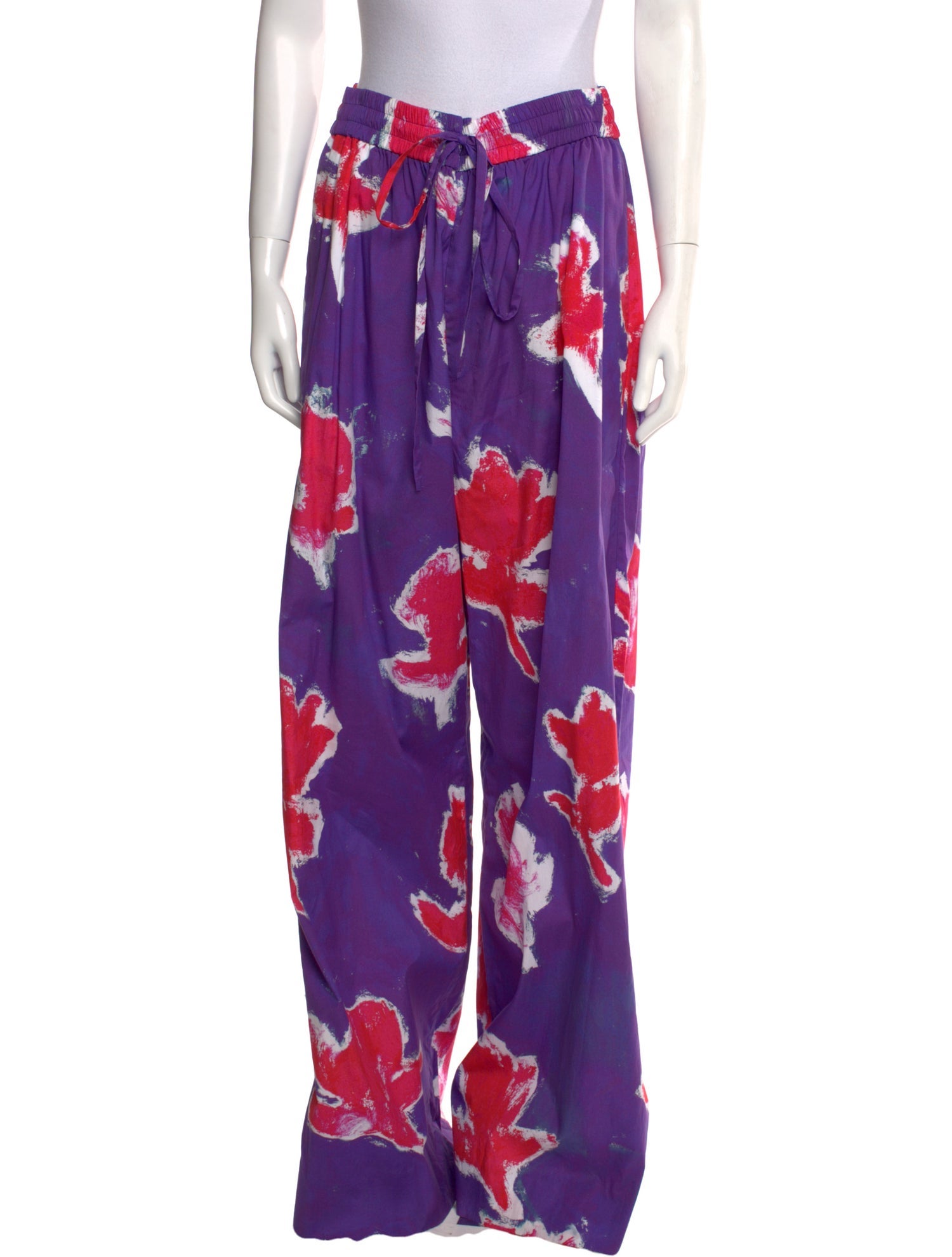 Prabal Gurung Printed Wide Leg Pants