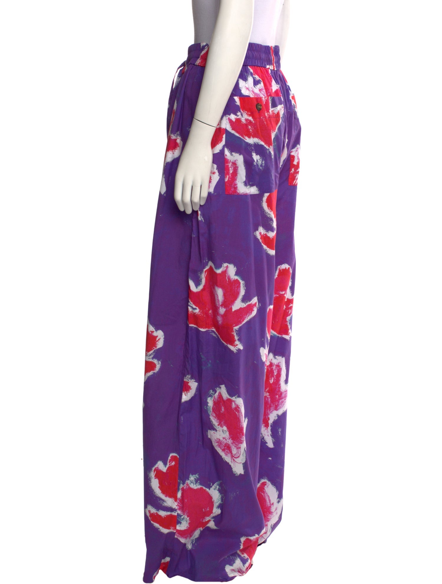 Prabal Gurung Printed Wide Leg Pants