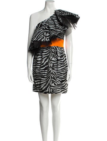 Prabal Gurung Dresses Animal Print Mini Dress US 0 | XS