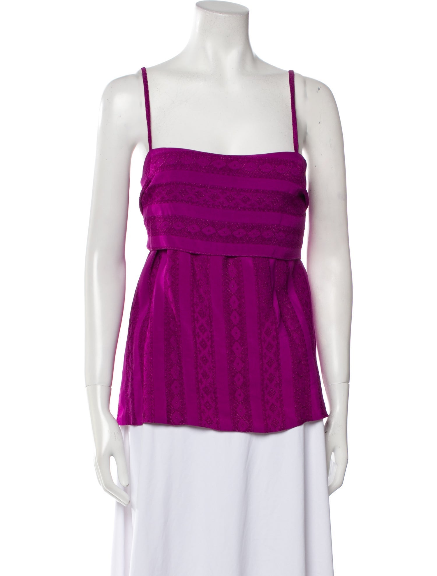 Prabal Gurung Square Neckline Sleeveless Top