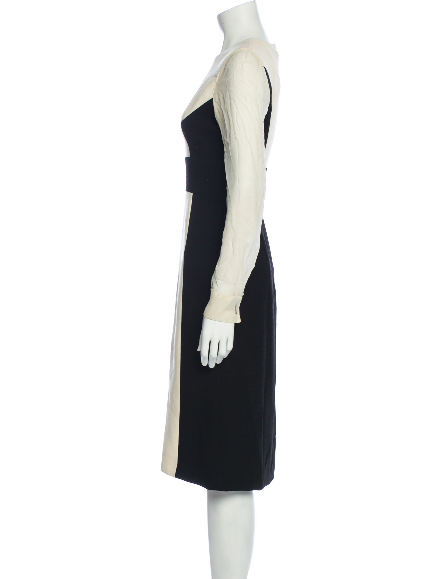 Prabal Gurung Colorblock Pattern Midi Length Dress