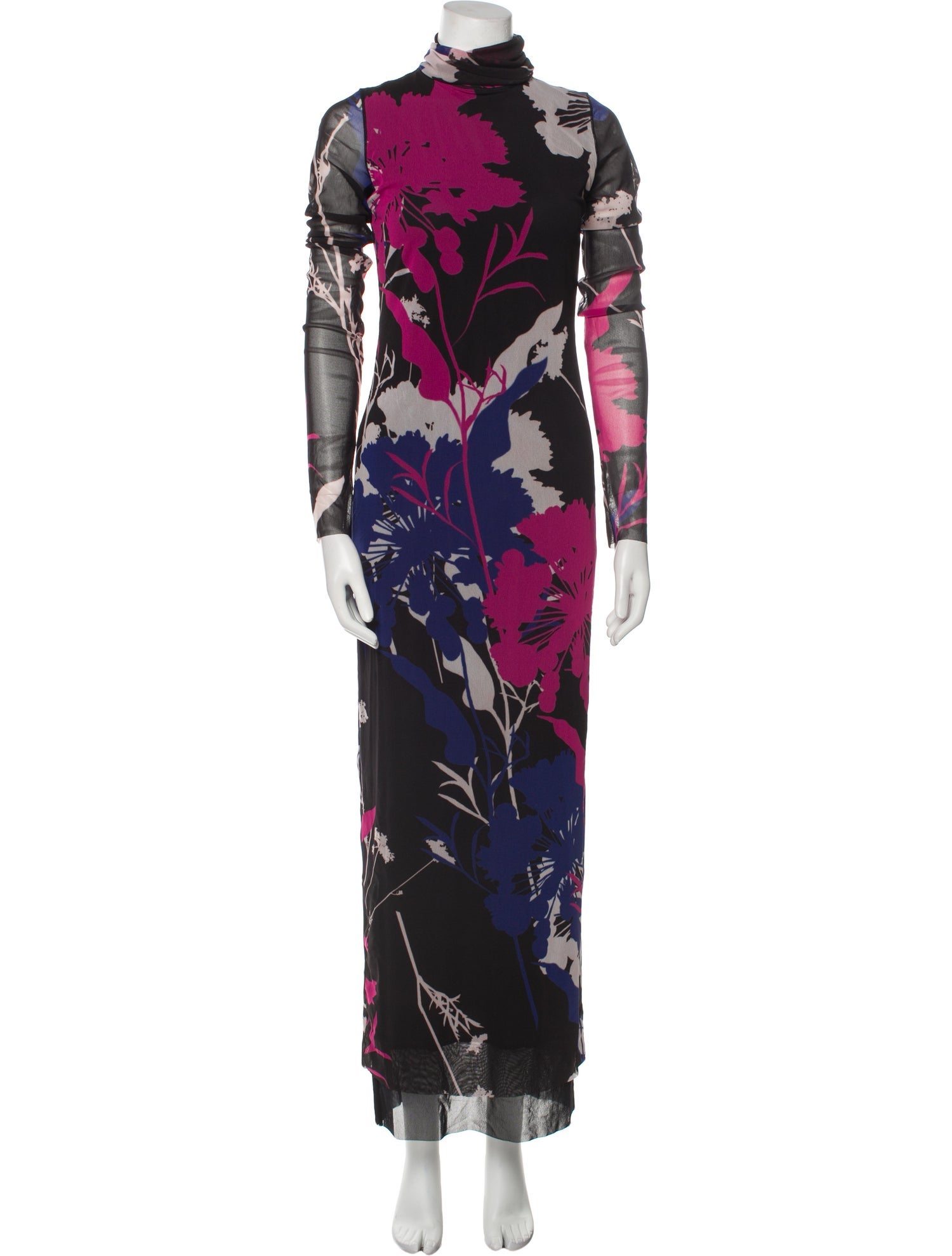 Prabal Gurung Womens Blue Zebra Print Sleeveless V Neck Midi Party Sheath Dress main image 1
