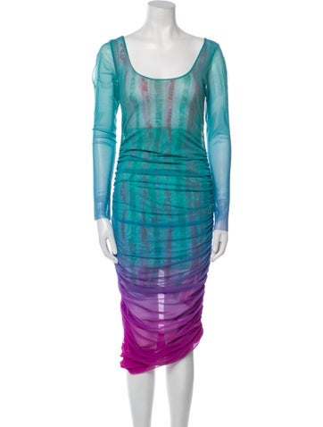 Prabal Gurung Dresses Tie-Dye Print Long Dress S