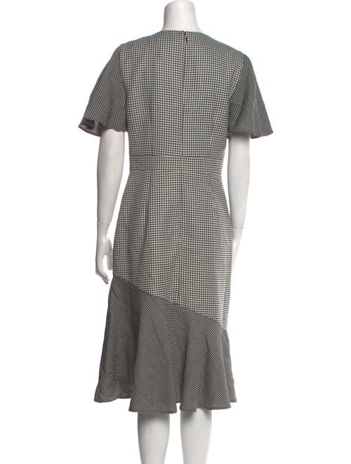 Prabal Gurung Houndstooth Print Midi Length Dress