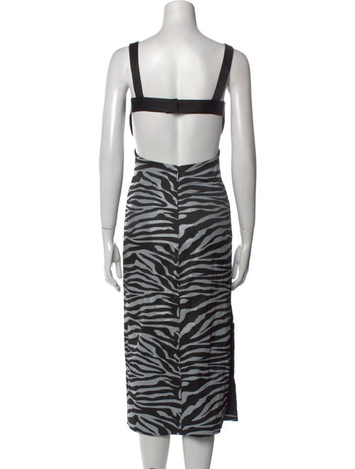 Prabal Gurung Animal Print Midi Length Dress