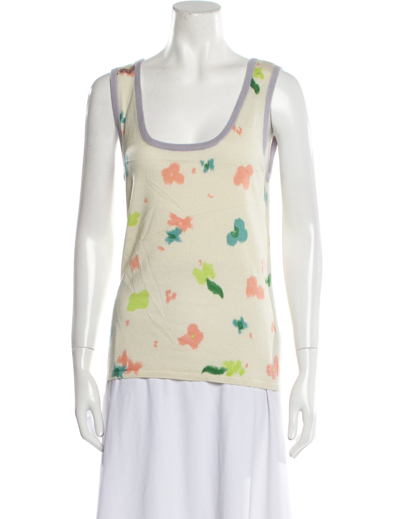 Prabal Gurung Virgin Wool Printed Sweater