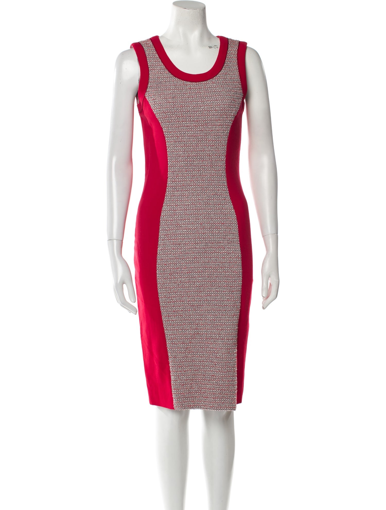 Prabal Gurung Colorblock Pattern Midi Length Dress