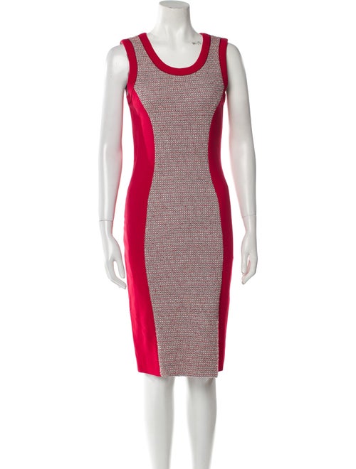 Prabal Gurung Colorblock Pattern Midi Length Dress
