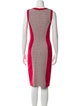 Prabal Gurung Colorblock Pattern Midi Length Dress