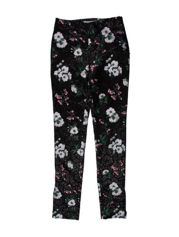 Prabal Gurung Pants Floral Print Skinny Leg S