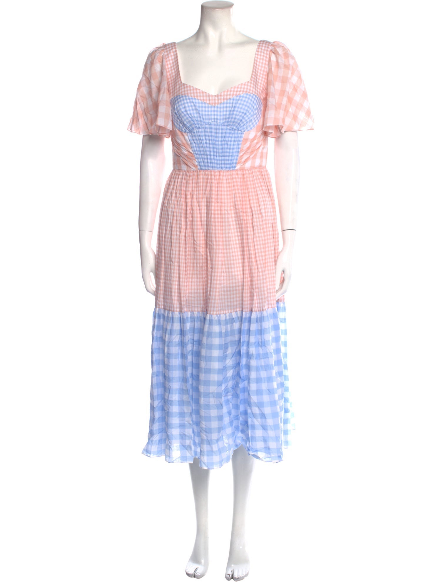 Prabal Gurung Plaid Print Long Dress w/ Tags