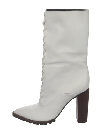 Prabal Gurung Leather Lace-Up Boots