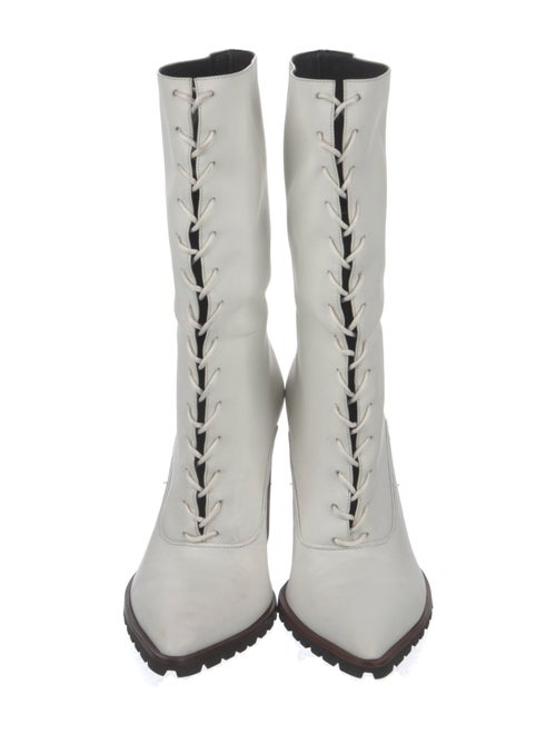 Prabal Gurung Leather Lace-Up Boots