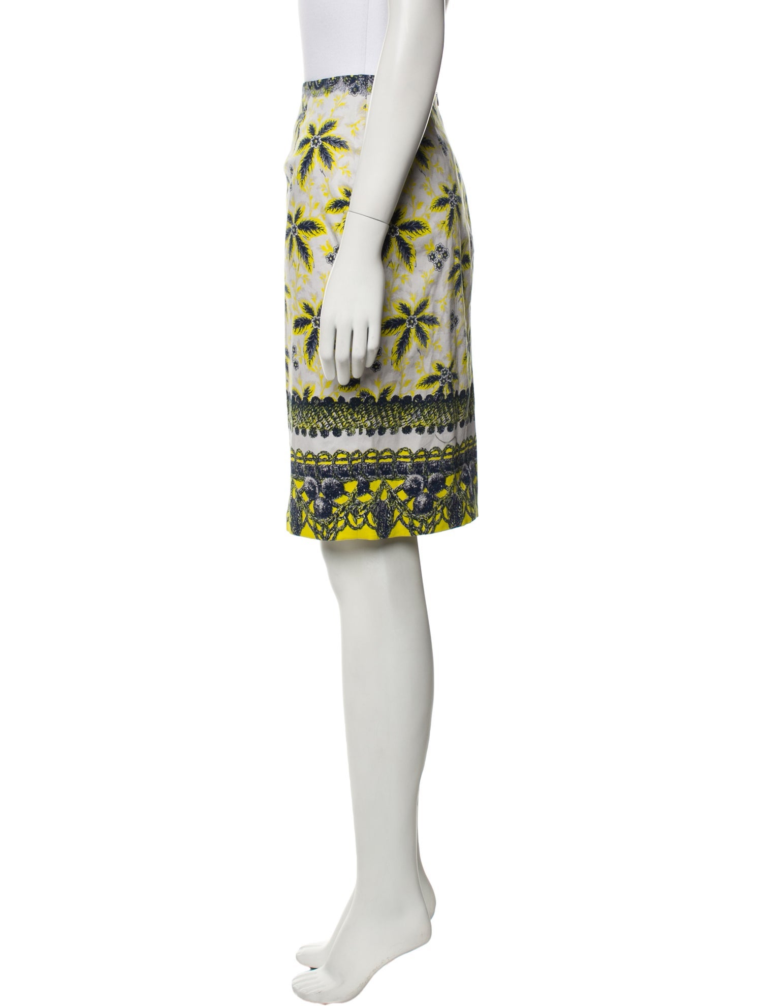 Prabal Gurung Floral Print Knee-Length Skirt
