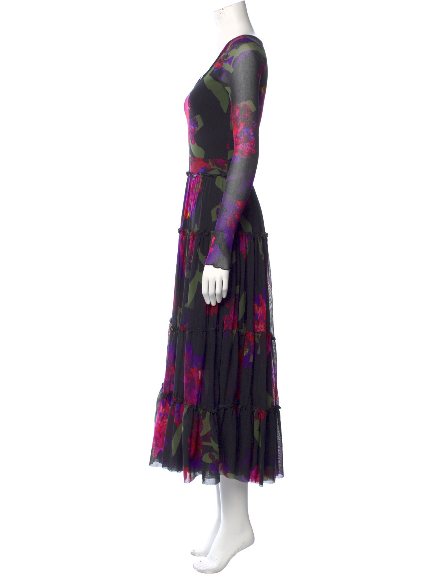 Prabal Gurung Floral Print Long Dress