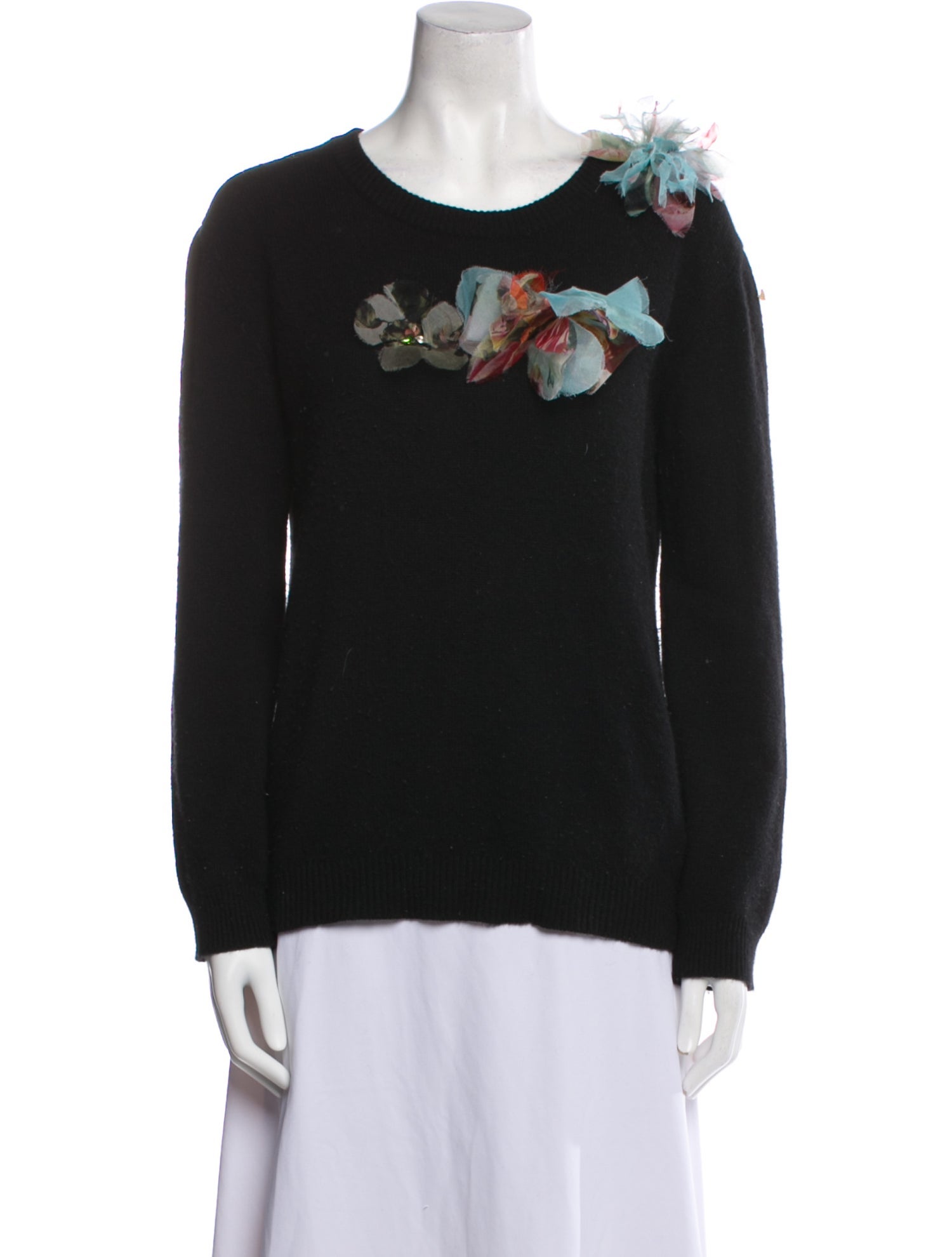 Prabal Gurung Cashmere Graphic Print Sweater
