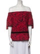 Prabal Gurung Printed Off-The-Shoulder Top