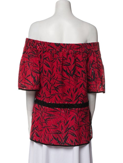 Prabal Gurung Printed Off-The-Shoulder Top