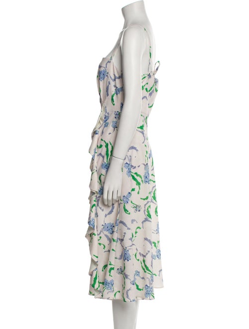 Prabal Gurung Floral Print Midi Length Dress