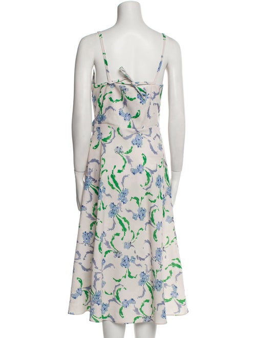 Prabal Gurung Floral Print Midi Length Dress