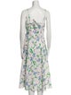 Prabal Gurung Floral Print Midi Length Dress