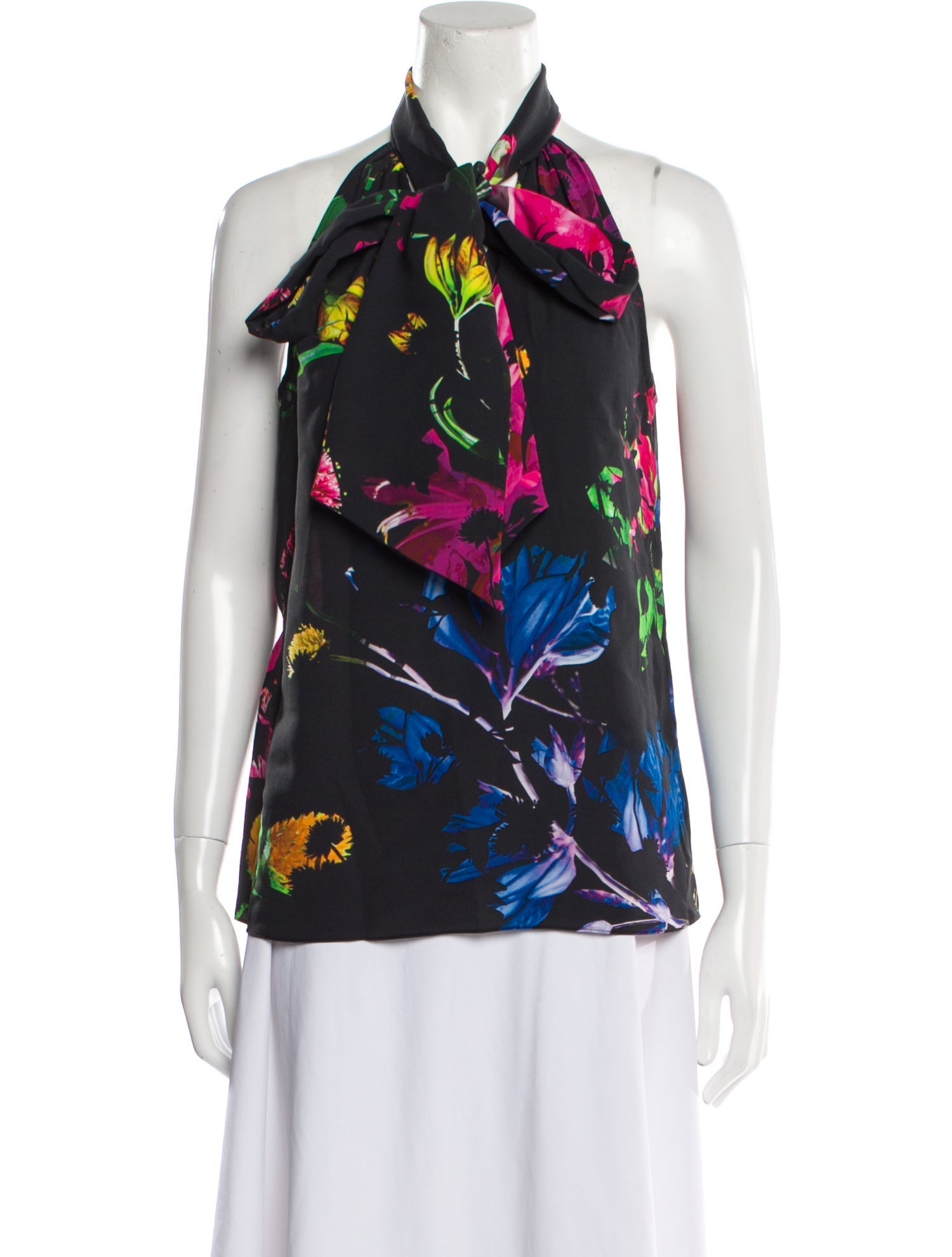 Prabal Gurung Floral Print Halterneck Blouse