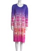 Prabal Gurung Tie-Dye Print Knee-Length Dress