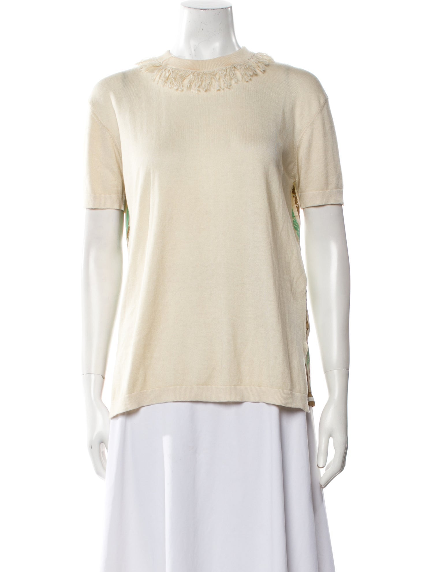 Prabal Gurung Wool Bateau Neckline T-Shirt
