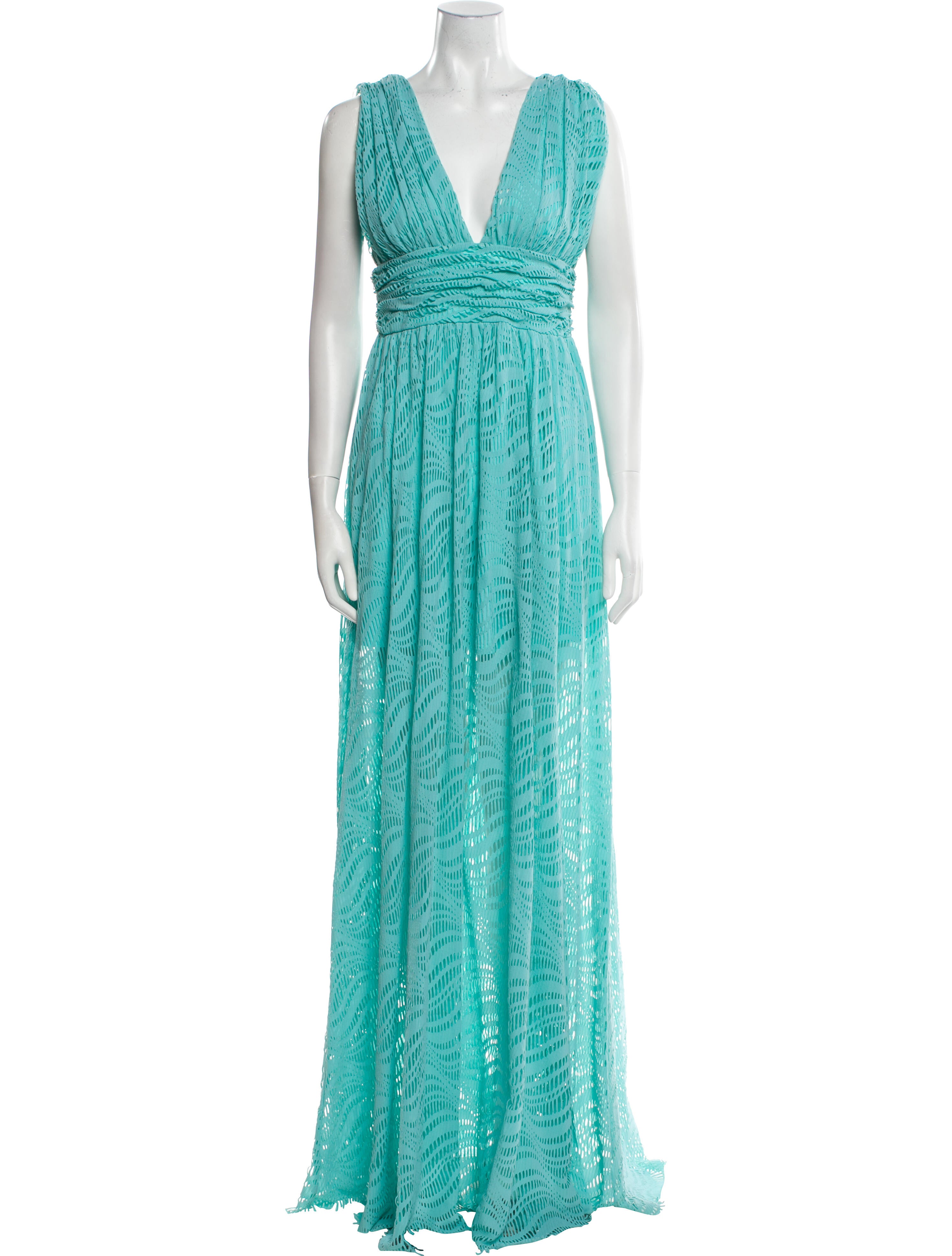 Prabal Gurung Lace Pattern Long Dress