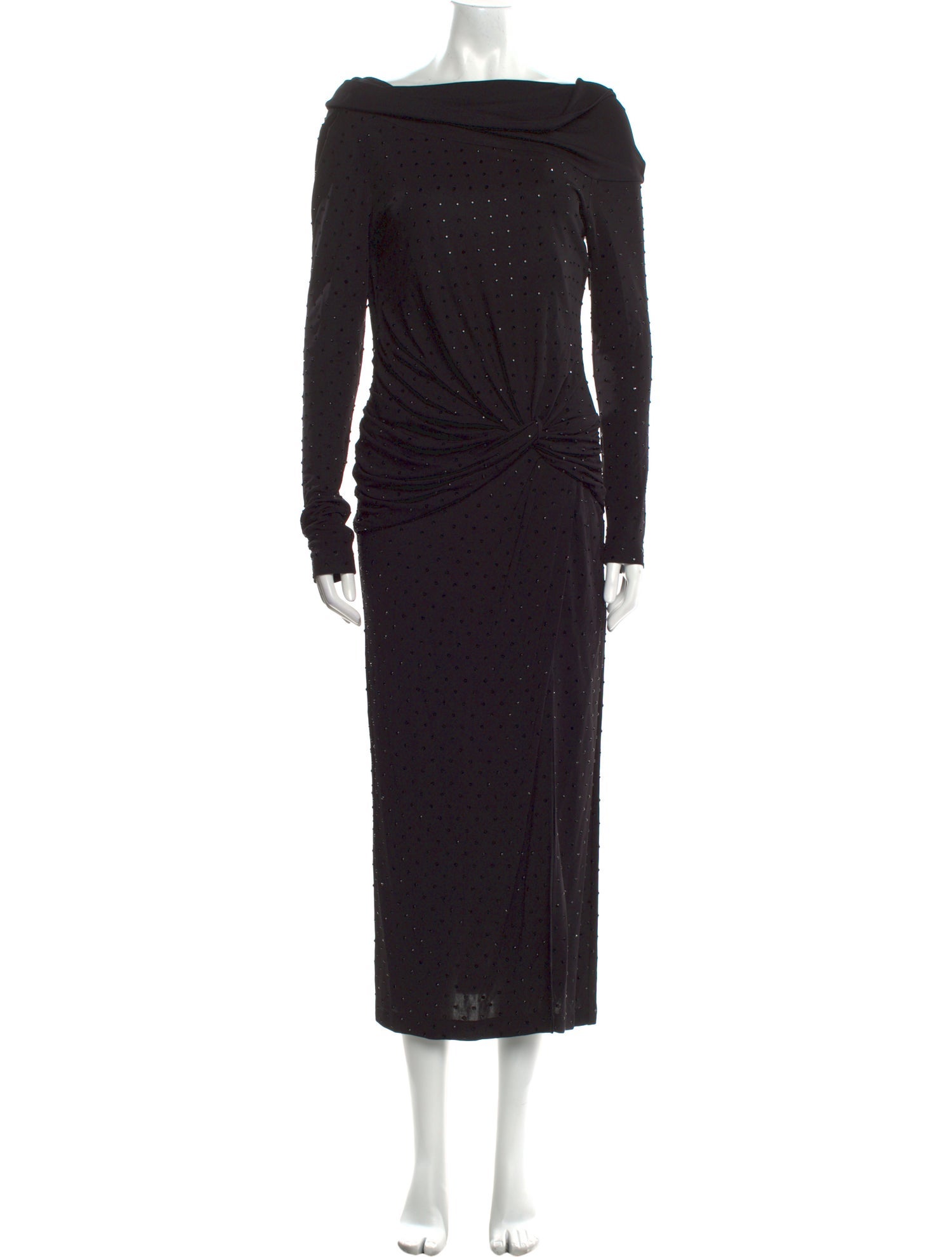 Prabal Gurung Cowl Neck Midi Length Dress