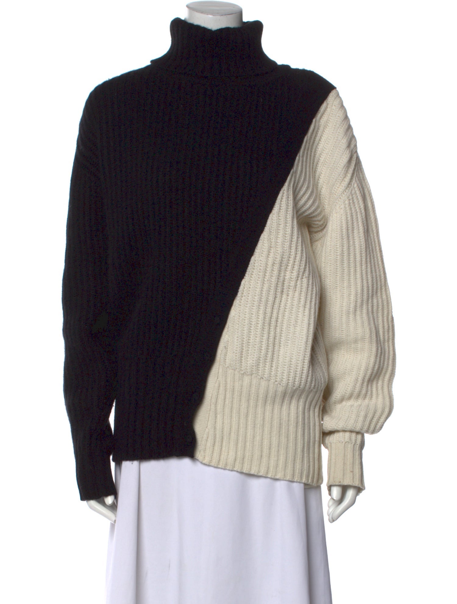 Prabal Gurung Cashmere Colorblock Pattern Sweater