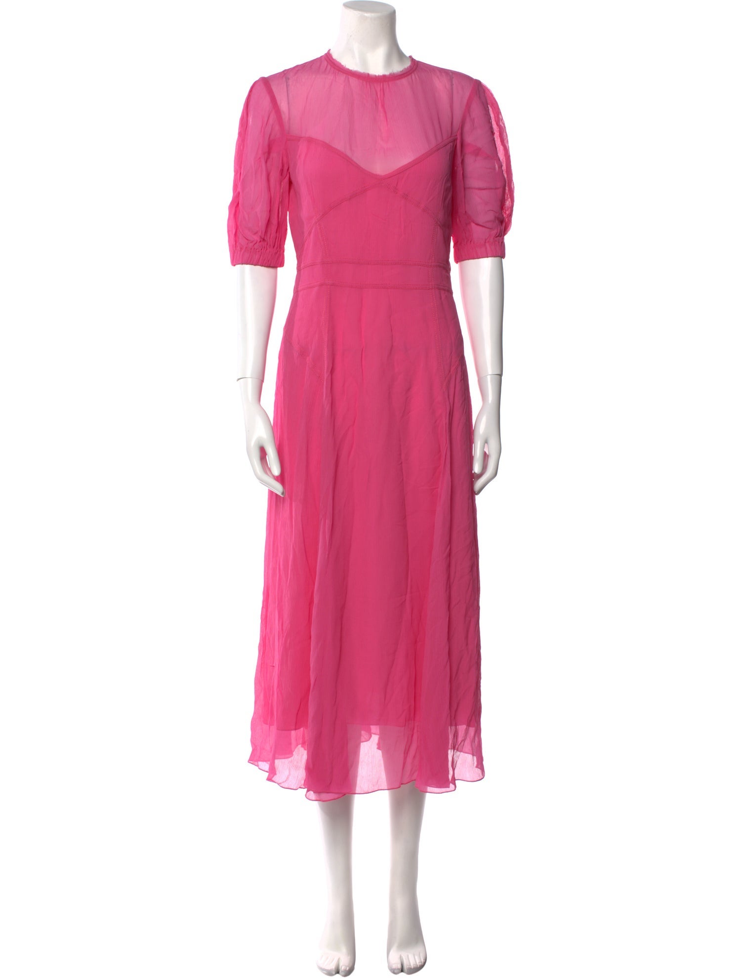 Prabal Gurung Crew Neck Long Dress