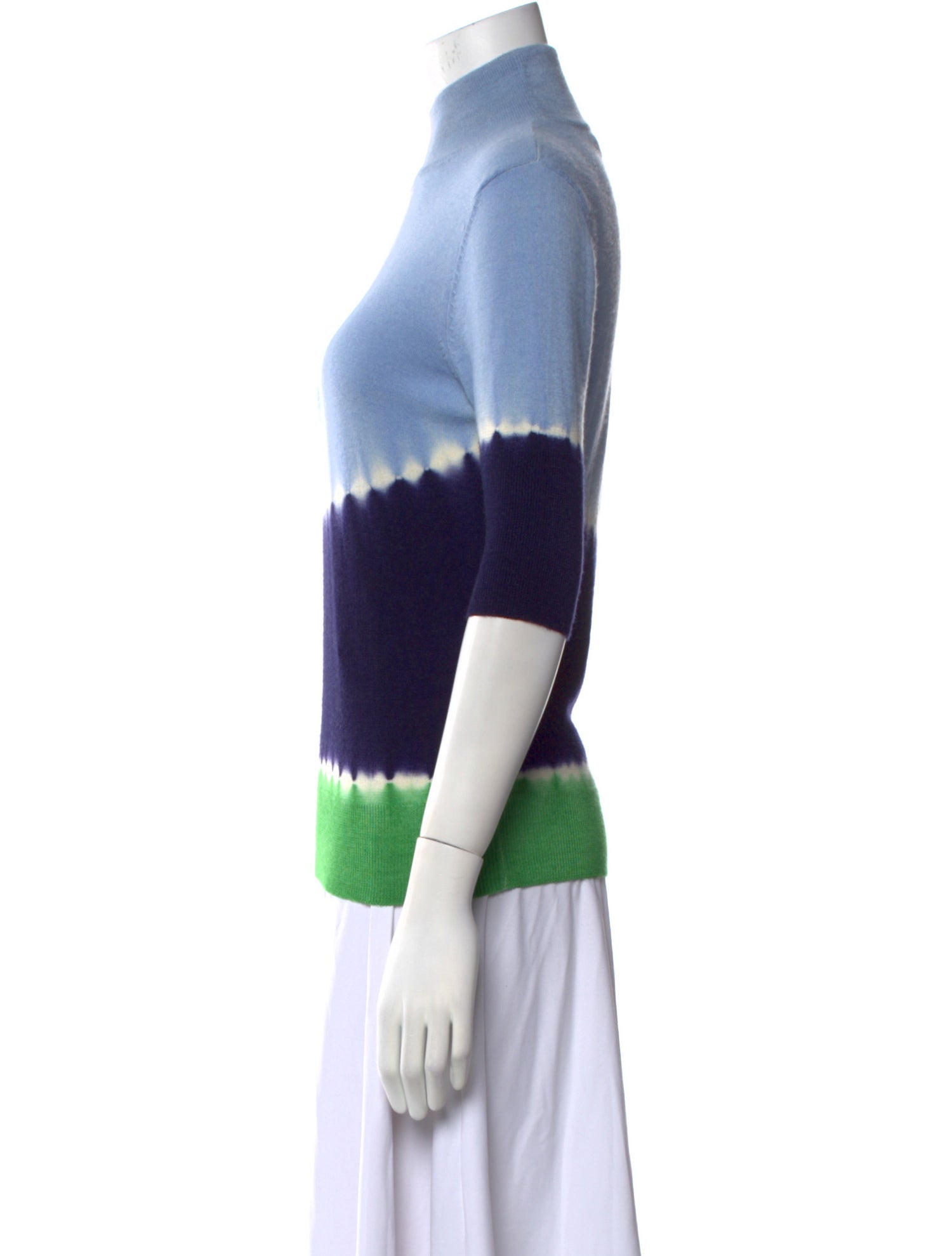 Prabal Gurung Virgin Wool Tie-Dye Print Sweater