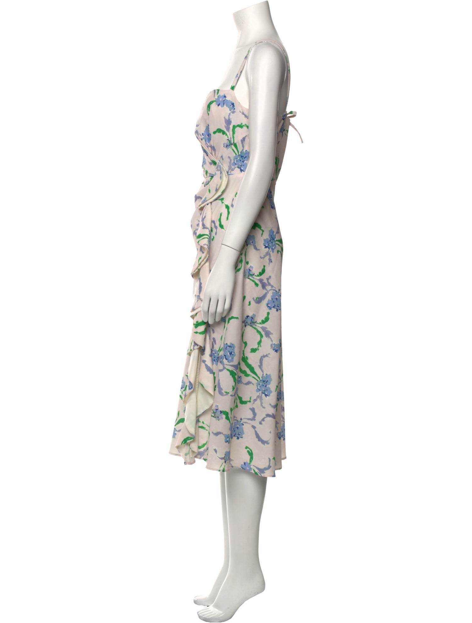 Prabal Gurung Floral Print Midi Length Dress