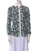 Prabal Gurung Silk Printed Button-Up Top