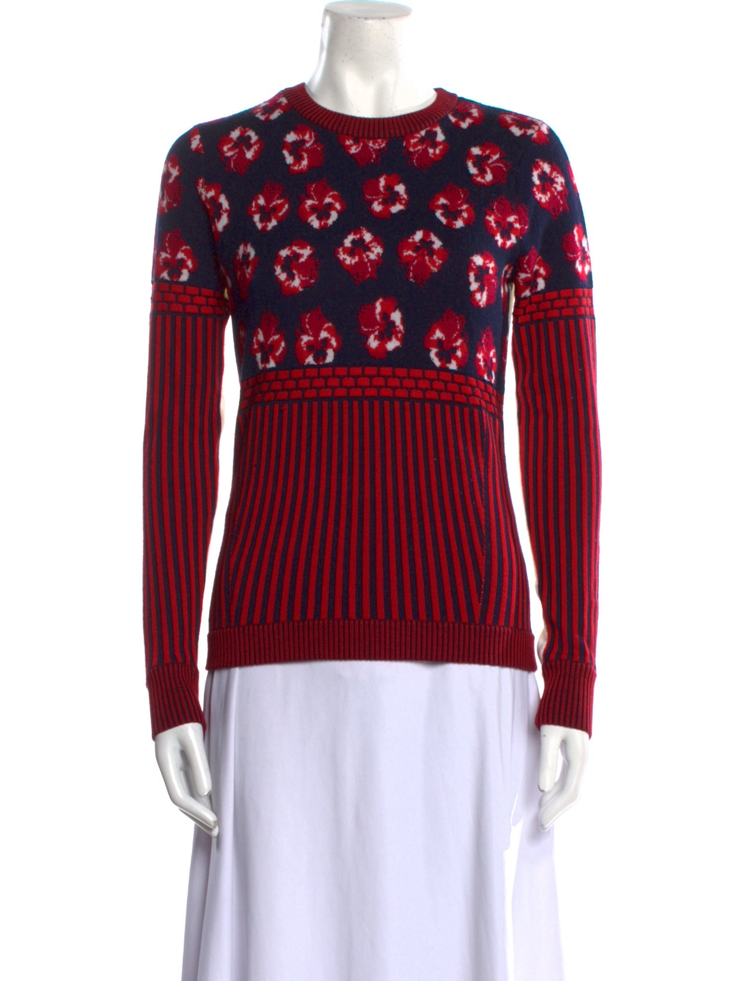 Prabal Gurung Wool Printed Sweater