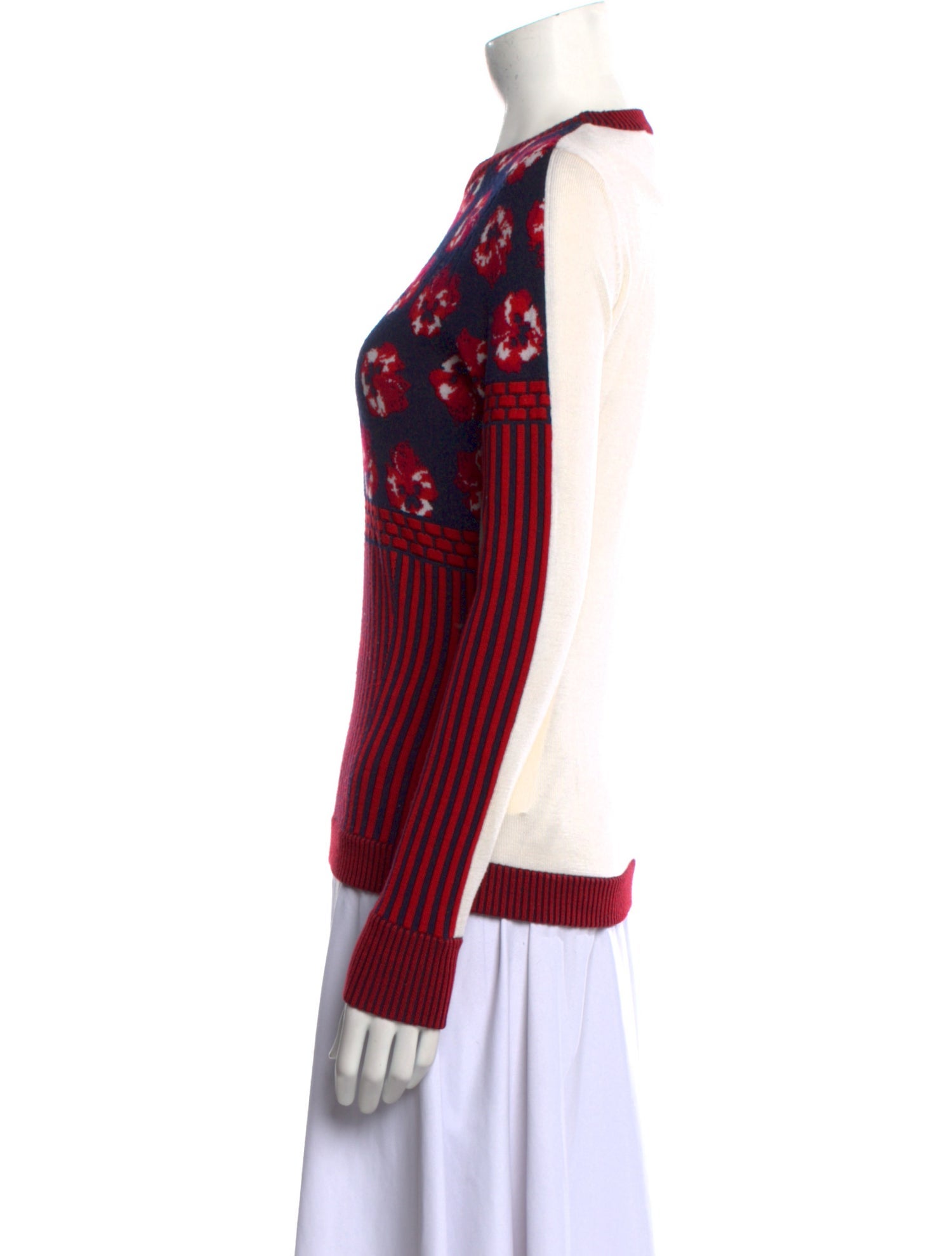 Prabal Gurung Wool Printed Sweater