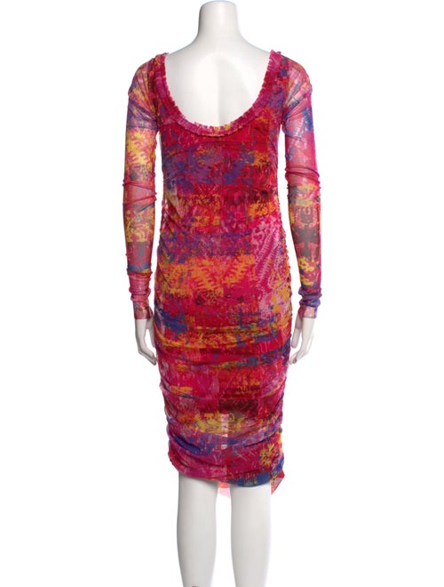 Prabal Gurung Tie-Dye Print Midi Length Dress
