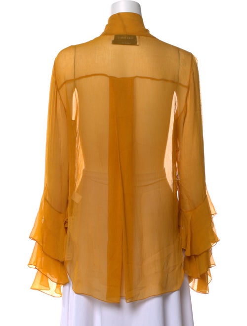Prabal Gurung Silk Mock Neck Blouse