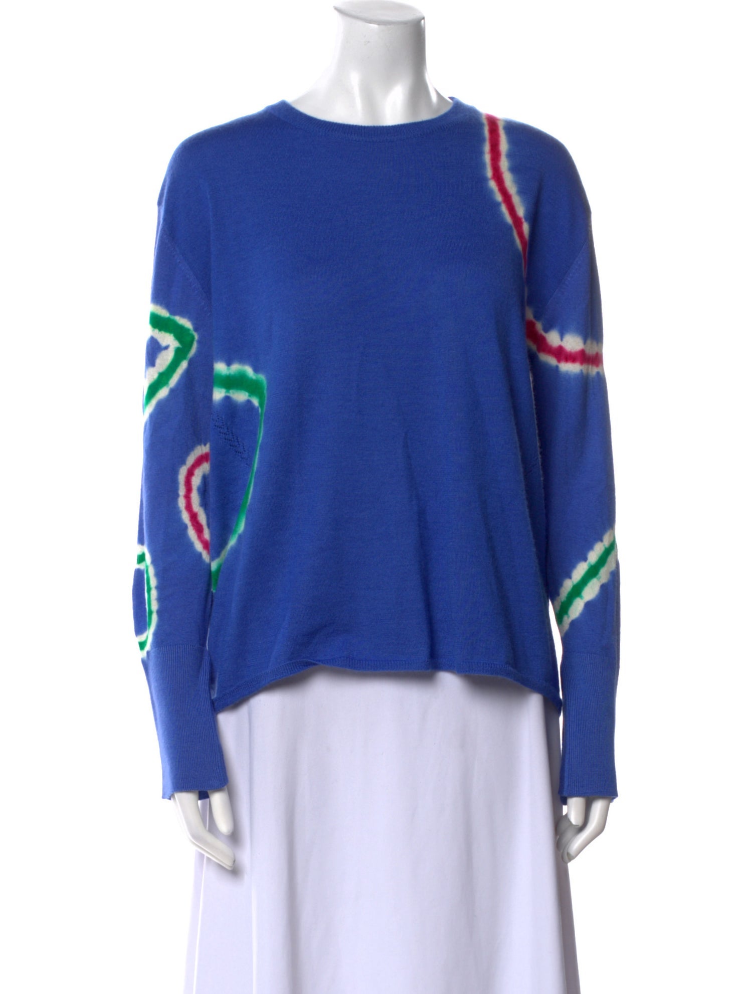 Prabal Gurung Virgin Wool Graphic Print Sweater