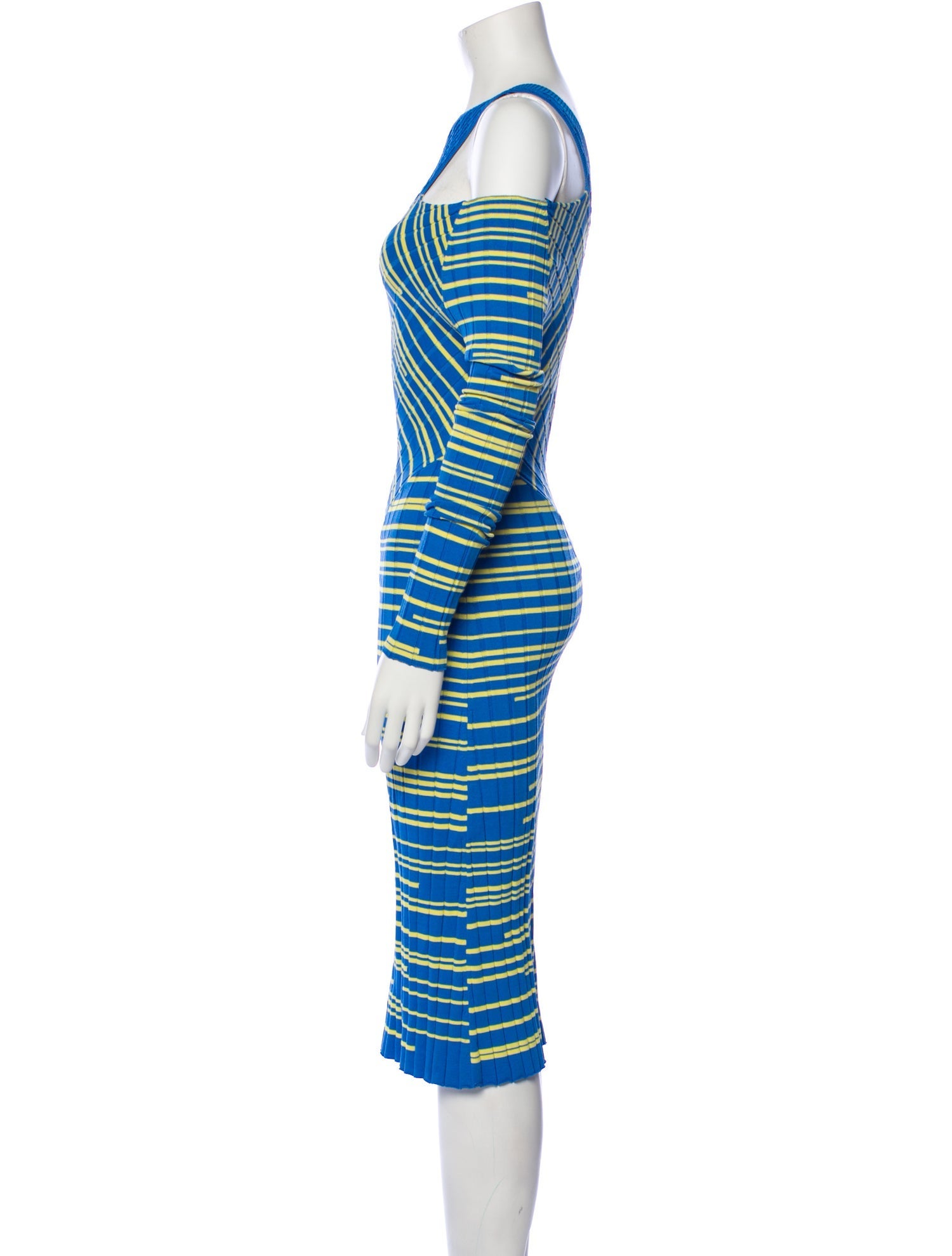 Prabal Gurung Striped Midi Length Dress