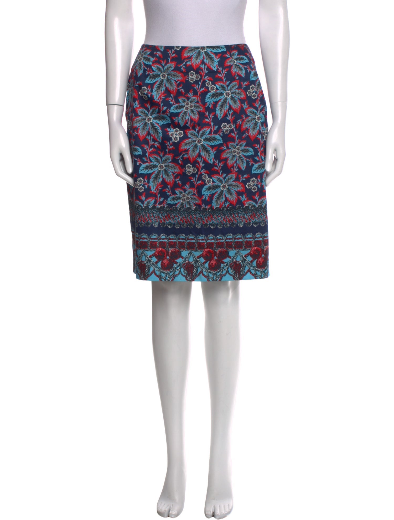 Prabal Gurung Floral Print Knee-Length Skirt