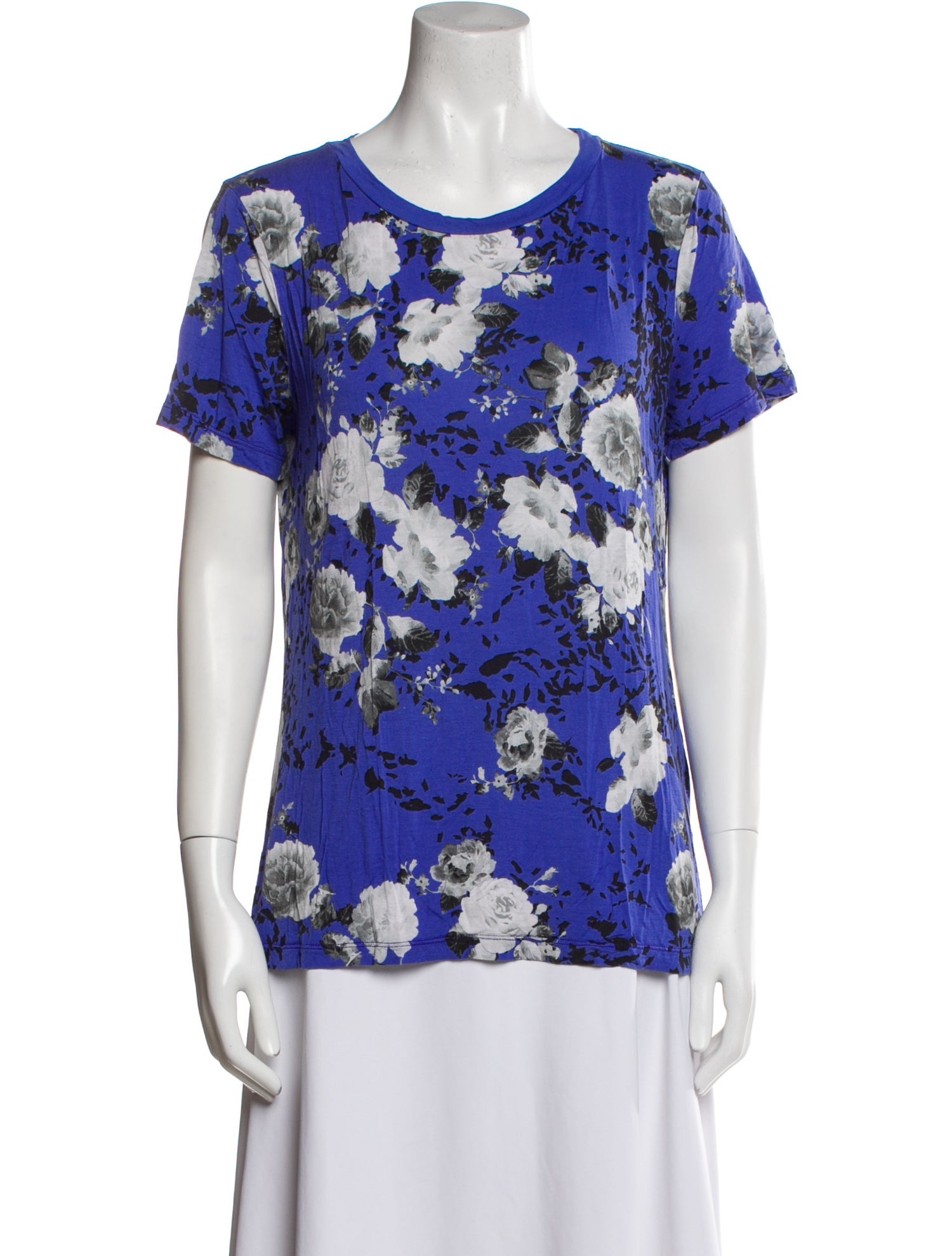 Prabal Gurung Floral Print Scoop Neck T-Shirt