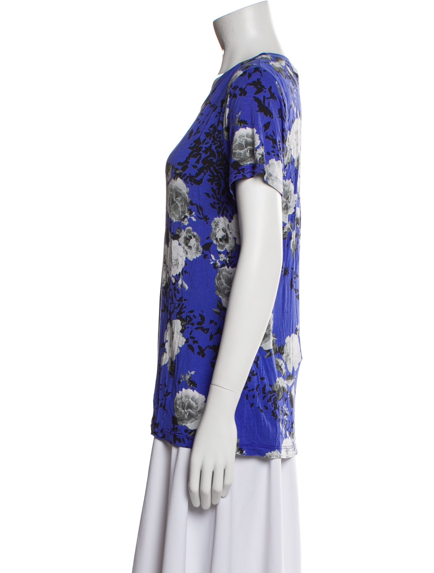 Prabal Gurung Floral Print Scoop Neck T-Shirt