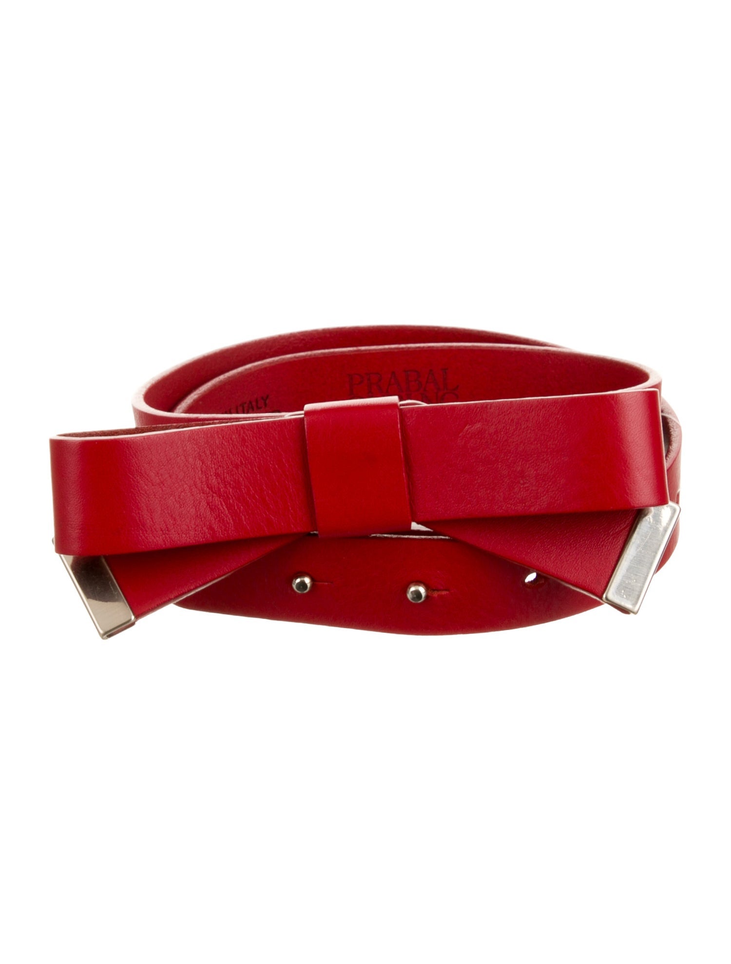 Prabal Gurung Skinny Leather Waist Belt