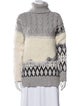 Prabal Gurung Virgin Wool Printed Sweater