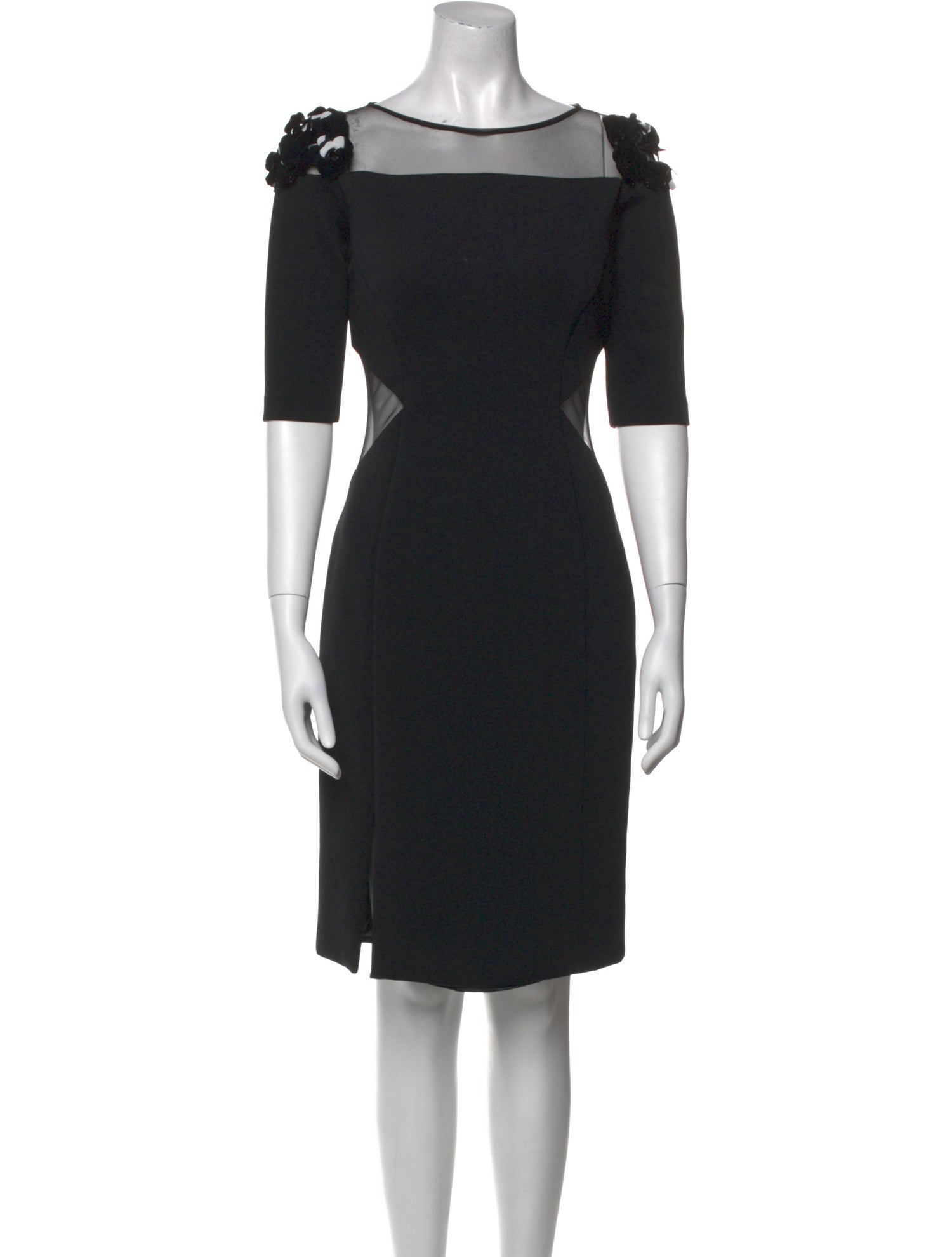 Prabal Gurung Bateau Neckline Mini Dress