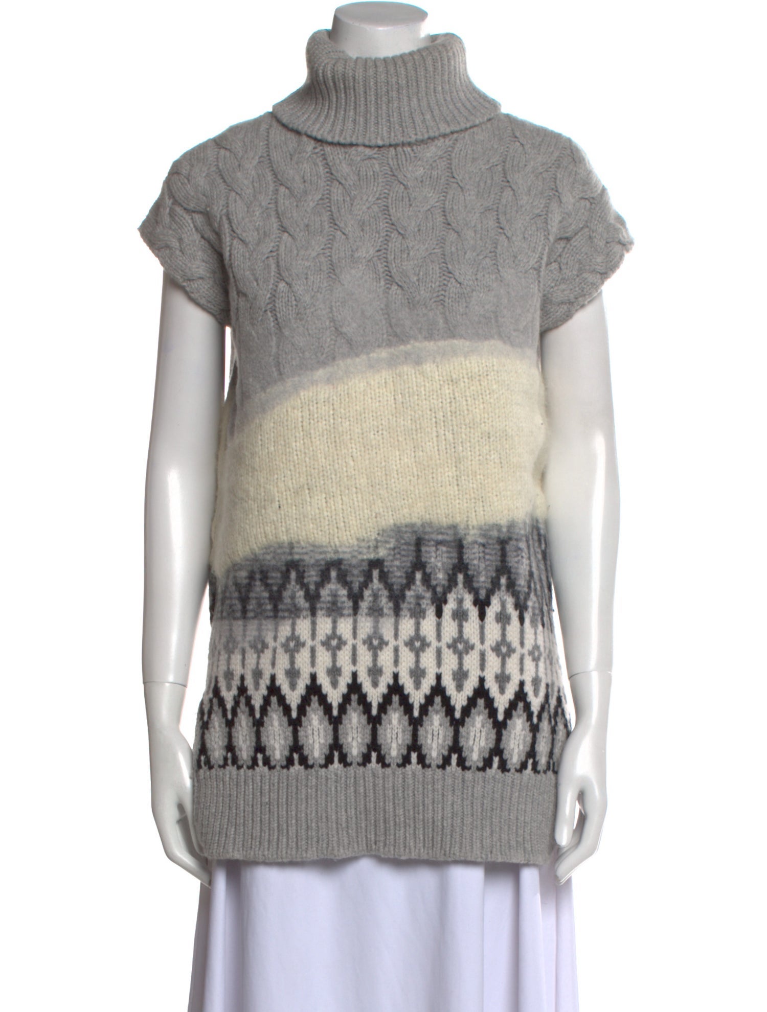 Prabal Gurung Virgin Wool Striped Sweater